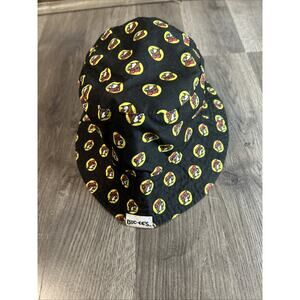 Buc-Ees Bucee's Bucket Hat Cap Youth Black Beaver Logo Print UPF 50+ Reversible